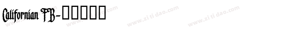 Californian FB字体转换